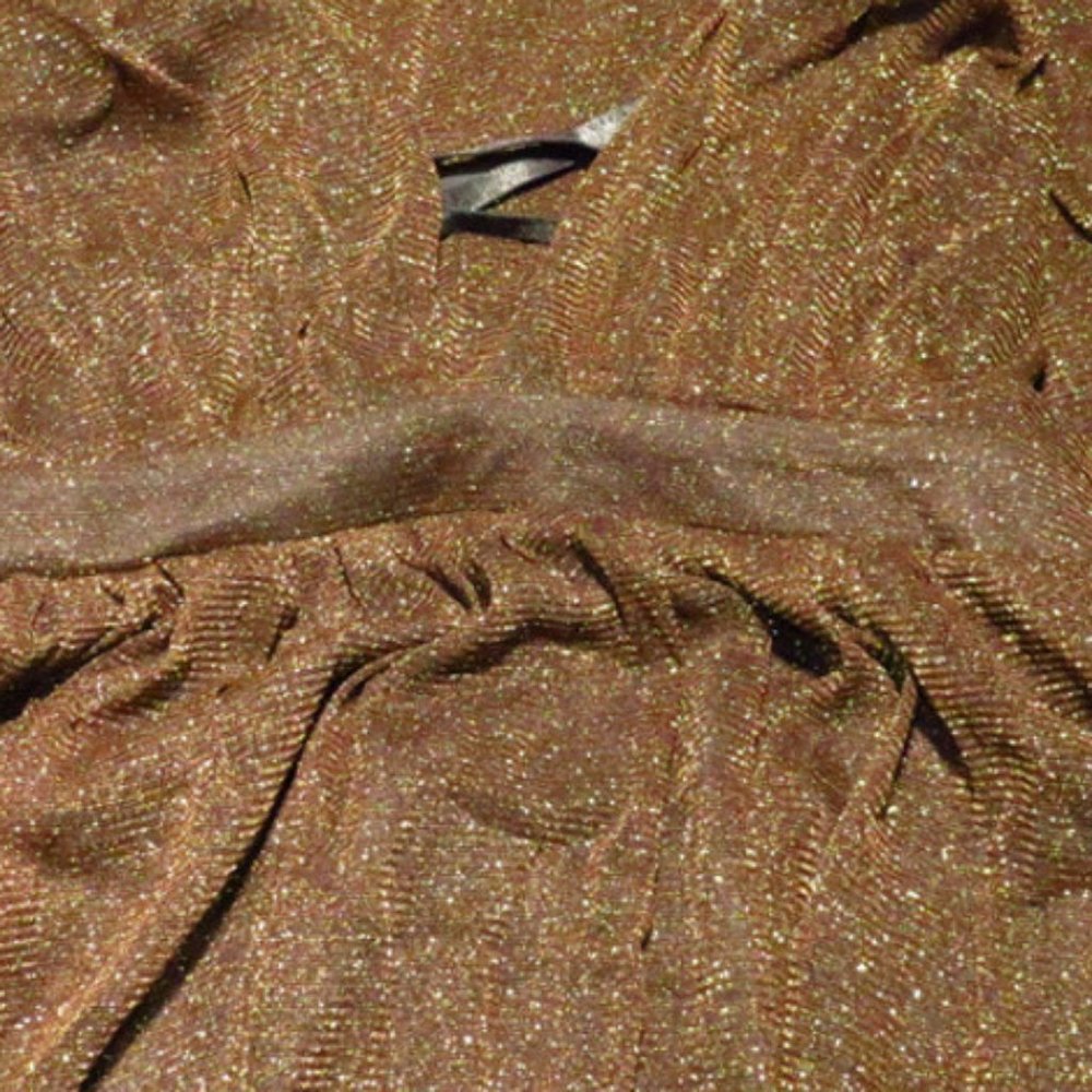 NEW Brown Copper Metallic Maxi Dress - Picture 4 of 5